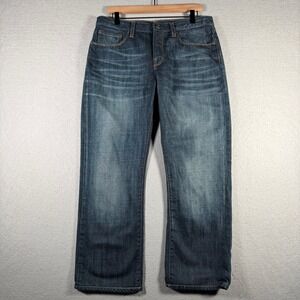 Gap Premium Straight Fit Mens Jeans 34x32 Blue Denim Fall 2010 755807-00